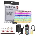 BTF-LIGHTING 16.4FT RGB Color Changing UL Listed DC12V COB LED Strip Kit