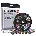 BTF-LIGHTING WS2812B IC RGB LED Strip,UL Listed,DC5V 16.4FT 300LED IP30