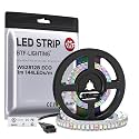 BTF-LIGHTING WS2812B IC RGB LED Strip,UL Listed,DC5V 3.28FT 144LED IP65
