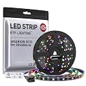 BTF-LIGHTING WS2812B IC RGB LED Strip,UL Listed,DC5V 16.4FT 150LED IP67