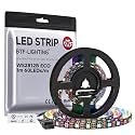 BTF-LIGHTING WS2812B IC RGB LED Strip,UL Listed,DC5V 3.28FT 60LED IP65