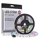BTF-LIGHTING WS2812B IC RGB LED Strip,UL Listed,DC5V 16.4FT 150LED IP65