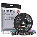 BTF-LIGHTING WS2812B IC RGB LED Strip,UL Listed,DC5V 16.4FT 150LED IP65