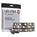 BTF-LIGHTING WS2812B IC RGB LED Strip,UL Listed,DC5V 3.28FT 60LED IP30