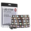 BTF-LIGHTING WS2812B IC RGB LED Strip,UL Listed,DC5V 16.4FT 300LED IP30