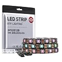 BTF-LIGHTING WS2812B IC RGB LED Strip,UL Listed,DC5V 3.28FT 60LED IP65