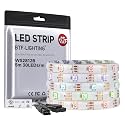 BTF-LIGHTING WS2812B IC RGB LED Strip,UL Listed,DC5V 16.4FT 150LED IP65
