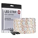 BTF-LIGHTING WS2812B IC RGB LED Strip,UL Listed,DC5V 16.4FT 300LED IP65