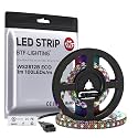 BTF-LIGHTING WS2812B IC RGB LED Strip,UL Listed,DC5V 3.28FT 100LED IP30