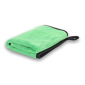 microfiber cleaning cloth 30x40 cms 600 gsm  highly absorbentlint and streak free multi-purpose wash cloth for kitchencarwindowstainless steelsilverwear green_30x40cms pack of 3