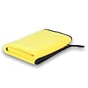 Microfiber Cleaning Cloth, 30x40 cms 600 GSM | Highly Absorbent,Lint and Streak Free, Multi-Purpose Wash Cloth for Kitchen,Car,Window,Stainless Steel,Silverwear (Yellow_30x40cms) Pack of 3