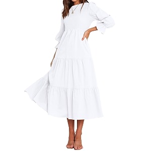 BTFBM Women Casual Long Sleeve Crew Neck
