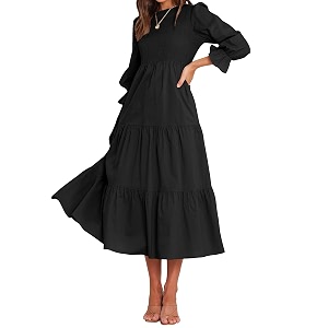 BTFBM Women Casual Long Sleeve Crew Neck