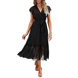 BTFBM Women Summer Casual Wrap V Neck