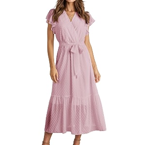 BTFBM Women Summer Casual Wrap V Neck