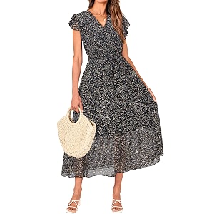 BTFBM Women Summer Casual Wrap V Neck