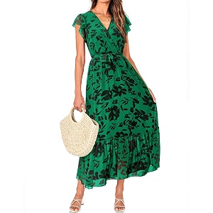 BTFBM Women Summer Casual Wrap V Neck