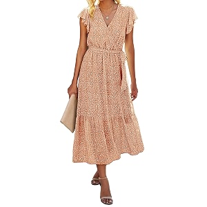 BTFBM Women Summer Casual Wrap V Neck