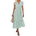 BTFBM Women Summer Casual Wrap V Neck
