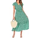BTFBM Women Summer Casual Wrap V Neck