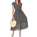BTFBM Women Summer Casual Wrap V Neck