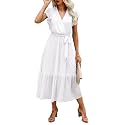 BTFBM Women Summer Casual Wrap V Neck