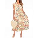 BTFBM Women Summer Casual Wrap V Neck