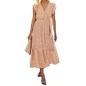 BTFBM Women Summer Casual Wrap V Neck
