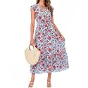 BTFBM Women Summer Casual Wrap V Neck