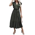 BTFBM Women Summer Casual Wrap V Neck