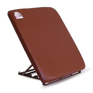 bth company resin bed backrest for patients 50x50cm 1inch cushion 4 levels of adjustment brown ideal for relaxing work from home recovering from neck amp spinal injuries