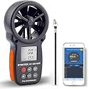 BTMETER BT-100APP Bluetooth Anemometer, Handheld Wind Speed Meter with App