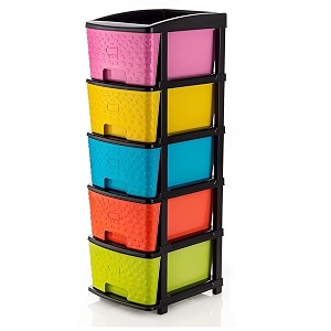 btos 5xl drawer multipurpose drawer plastic modular chest storage organizer home office parlor school doctors home and kidsdimension-30cmx38cmx80cm 5 xl