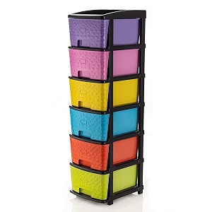 btos multipurpose drawer plastic modular chest storage organizer home office parlor school doctors home and kids 6xl multicolour