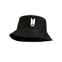 BTS Bucket Hat with BT21 Characters & BTS Logo Print | K-Pop Cotton Bucket Cap | Unisex Hat for Boys, Girls, Men & Women