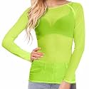Buauty Sheer Tops for Women,Mesh Fishnet Tops Plus Size,Stylish and Sensational Mesh Blouses for Fashion-Forward Ladies