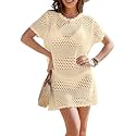 Buauty Womens Swimsuits Coverup Bathing Suits Cover Ups Crochet Swimwear Bikini Beach Dresses 2026 Vacation Outfits