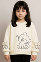 Bubble Berry Full Sleeve Animal Print Girls Sweatshirt