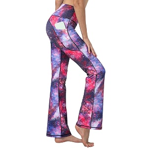 BUBBLELIME Women Out Pockets High Waist Bootlegs