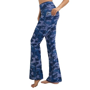 BUBBLELIME Women Out Pockets High Waist Bootlegs