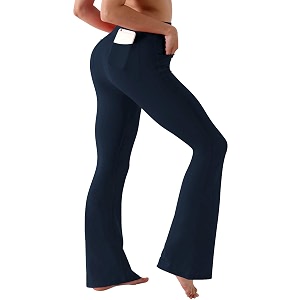 BUBBLELIME Women Out Pockets High Waist Bootlegs