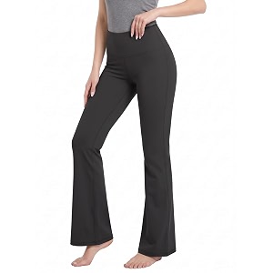 BUBBLELIME Women Out Pockets High Waist Bootlegs