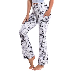BUBBLELIME Women Out Pockets High Waist Bootlegs