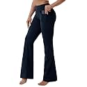 BUBBLELIME Women Out Pockets High Waist Bootlegs