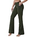 BUBBLELIME Women Out Pockets High Waist Bootlegs