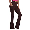 BUBBLELIME Women Out Pockets High Waist Bootlegs
