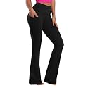 BUBBLELIME Women Out Pockets High Waist Bootlegs