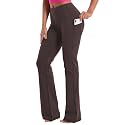 BUBBLELIME Women Out Pockets High Waist Bootlegs