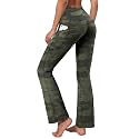 BUBBLELIME Women Out Pockets High Waist Bootlegs