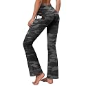 BUBBLELIME Women Out Pockets High Waist Bootlegs